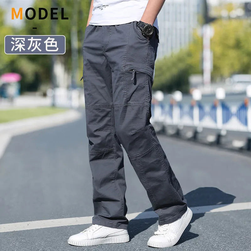 Men's Cargo Pants Summer Spring Cotton Casual