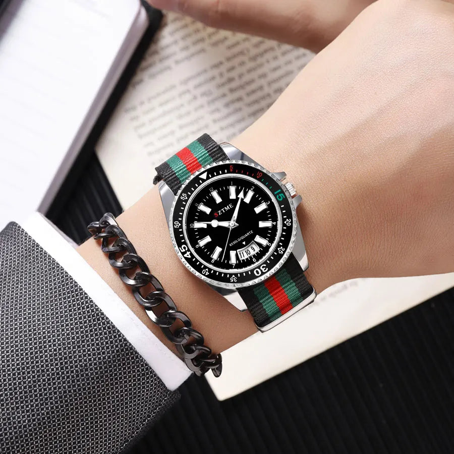Men’s Nylon Strap Watch