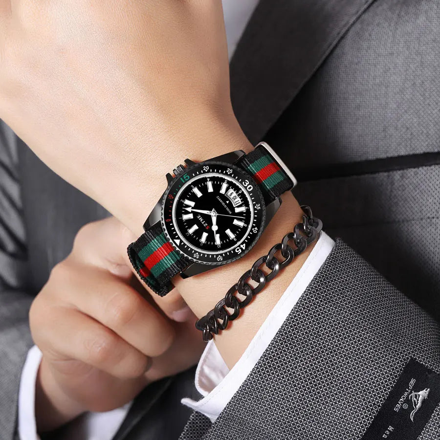 Men’s Nylon Strap Watch