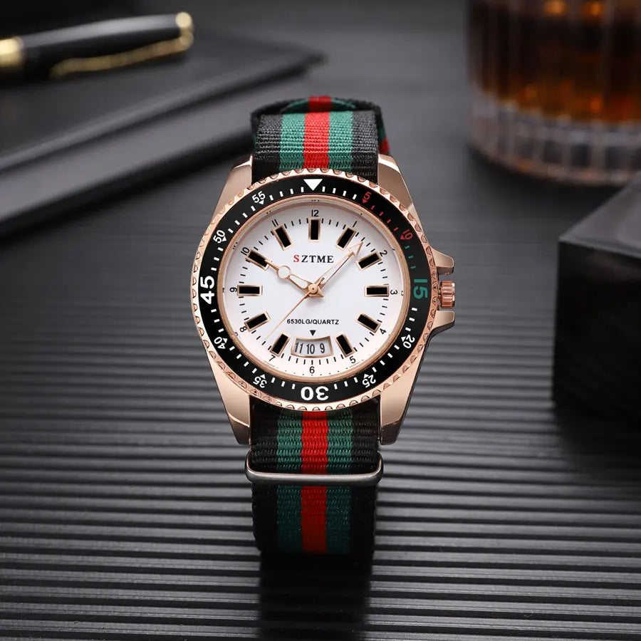 Men’s Nylon Strap Watch
