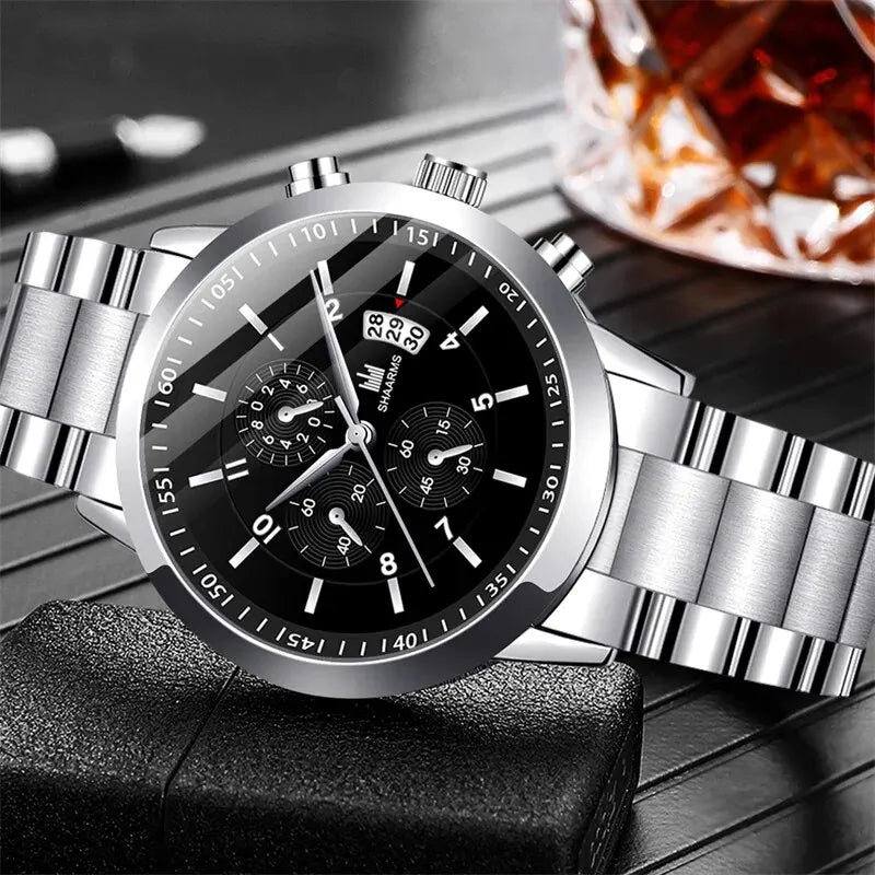 Men's Quartz Watch + Free Bracelet